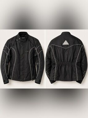 Women’s Motorcycle Riding Jacket – Black Large 12-14